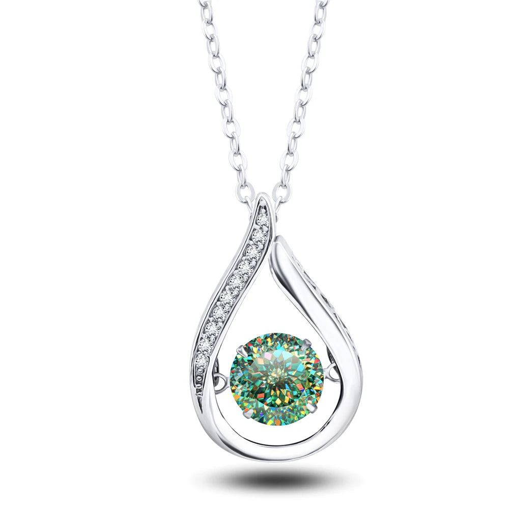 Moissanite White Gold Necklace