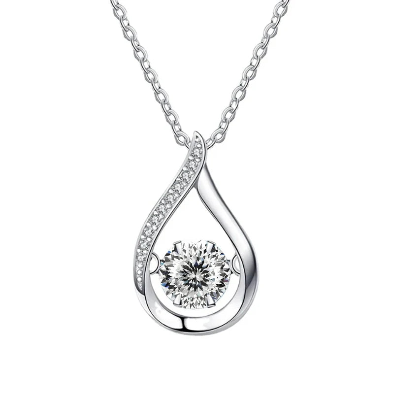 Moissanite White Gold Necklace