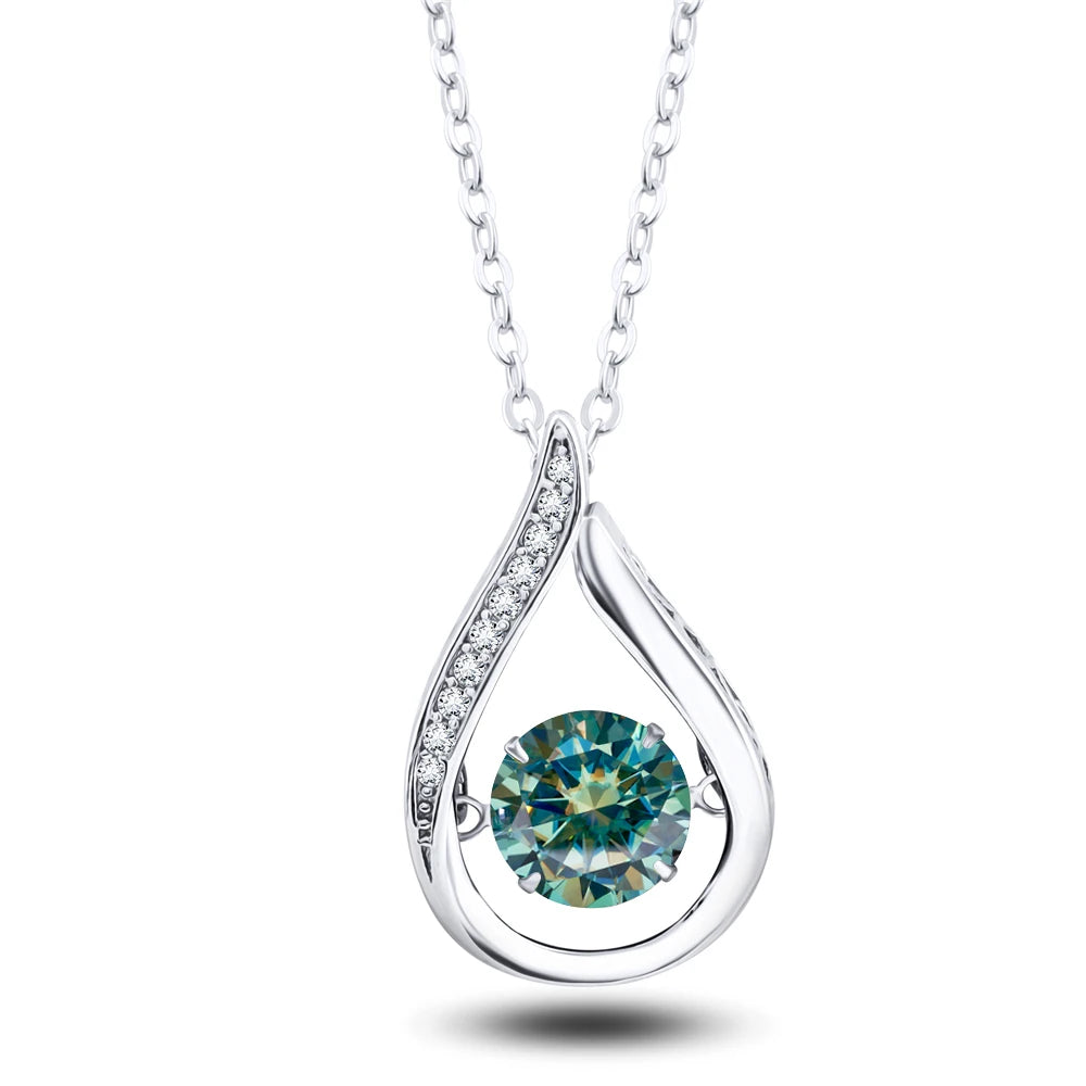 Moissanite White Gold Necklace