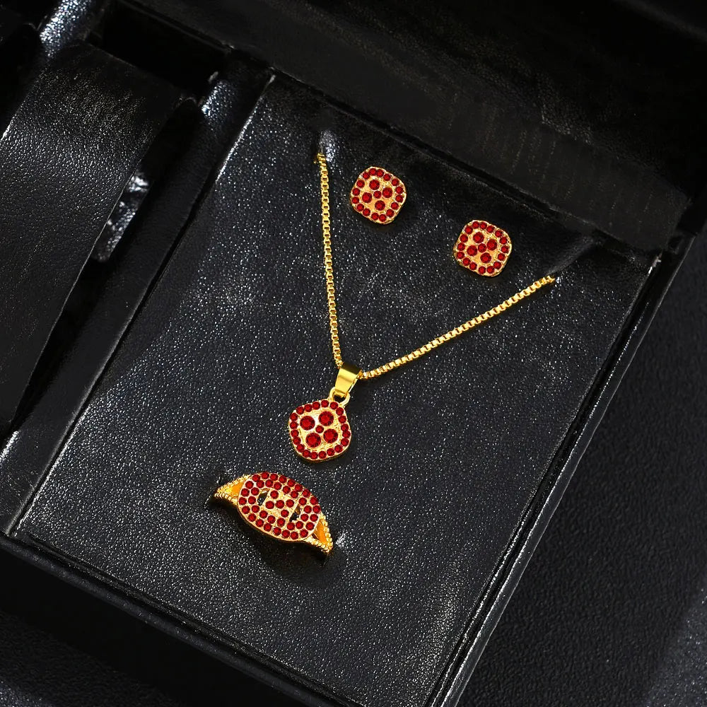 Elegant Cube Jewelry Set