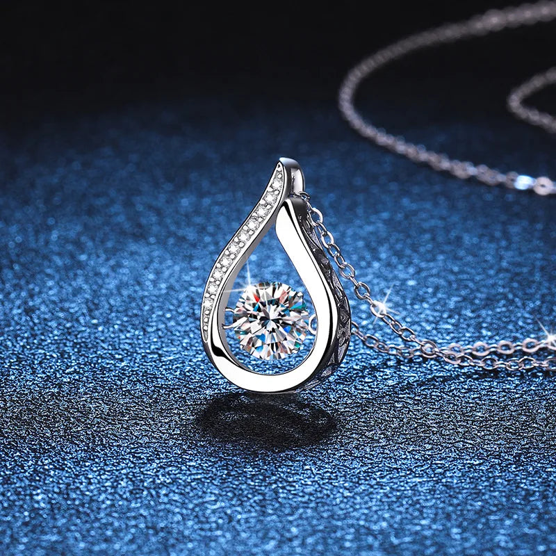 Moissanite White Gold Necklace