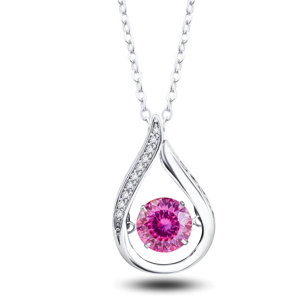 Moissanite White Gold Necklace