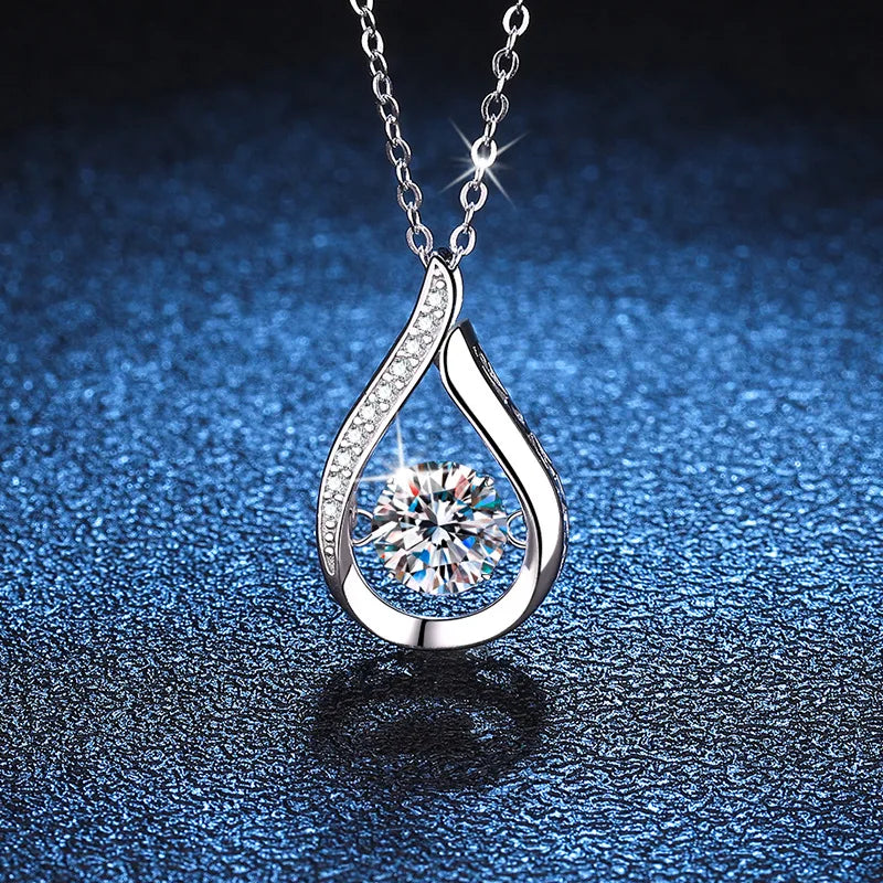 Moissanite White Gold Necklace