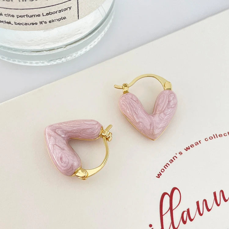 ColorPop Heart Hoops