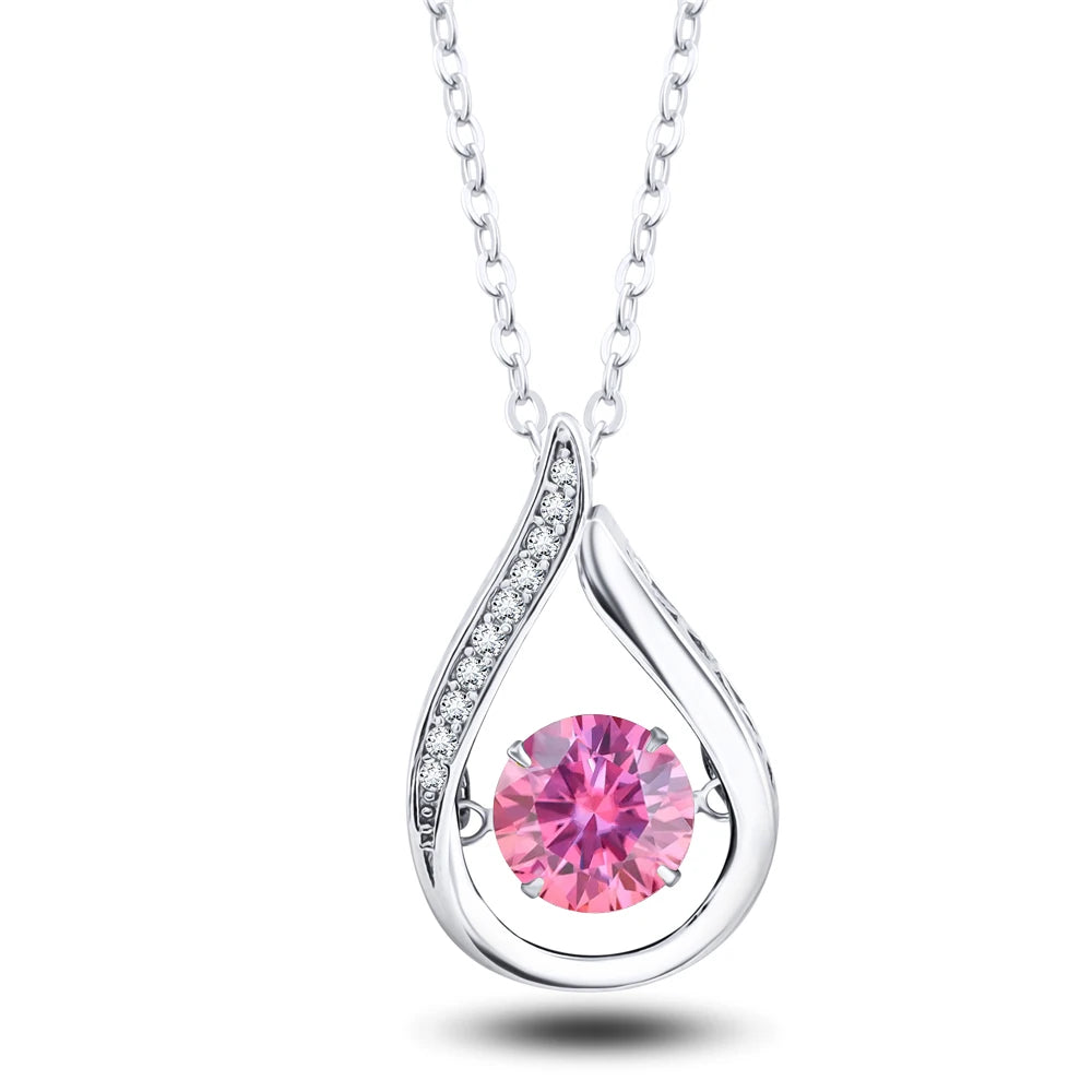 Moissanite White Gold Necklace