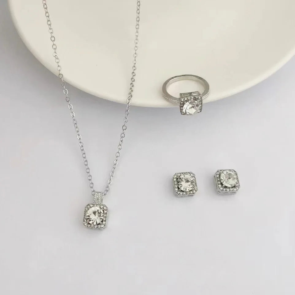 Elegant Cube Jewelry Set