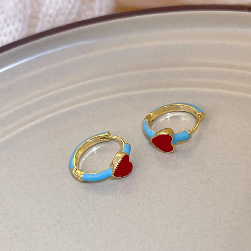 ColorPop Heart Hoops