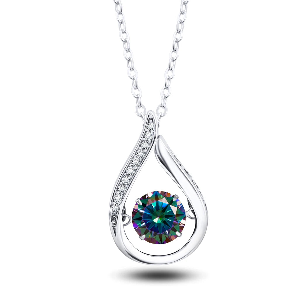 Moissanite White Gold Necklace