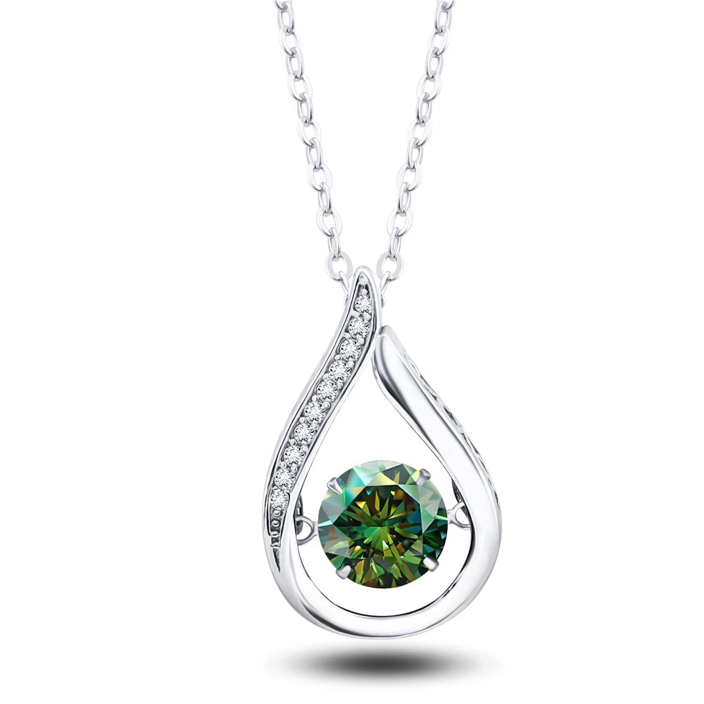 Moissanite White Gold Necklace