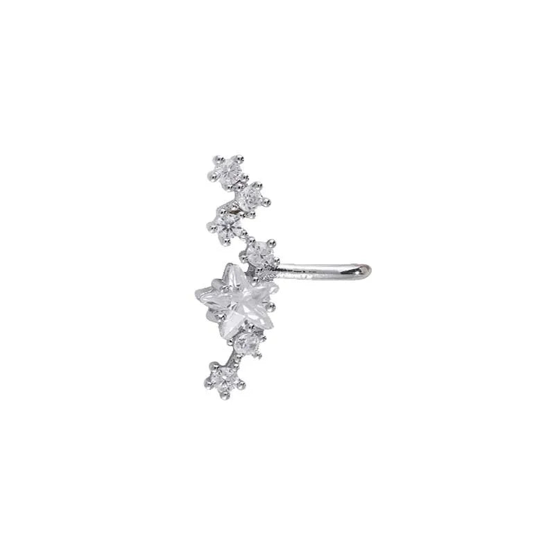 Gold Star Zircon Ear Cuff