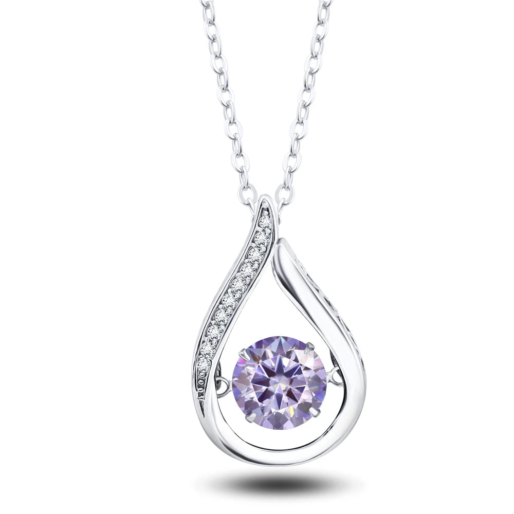 Moissanite White Gold Necklace