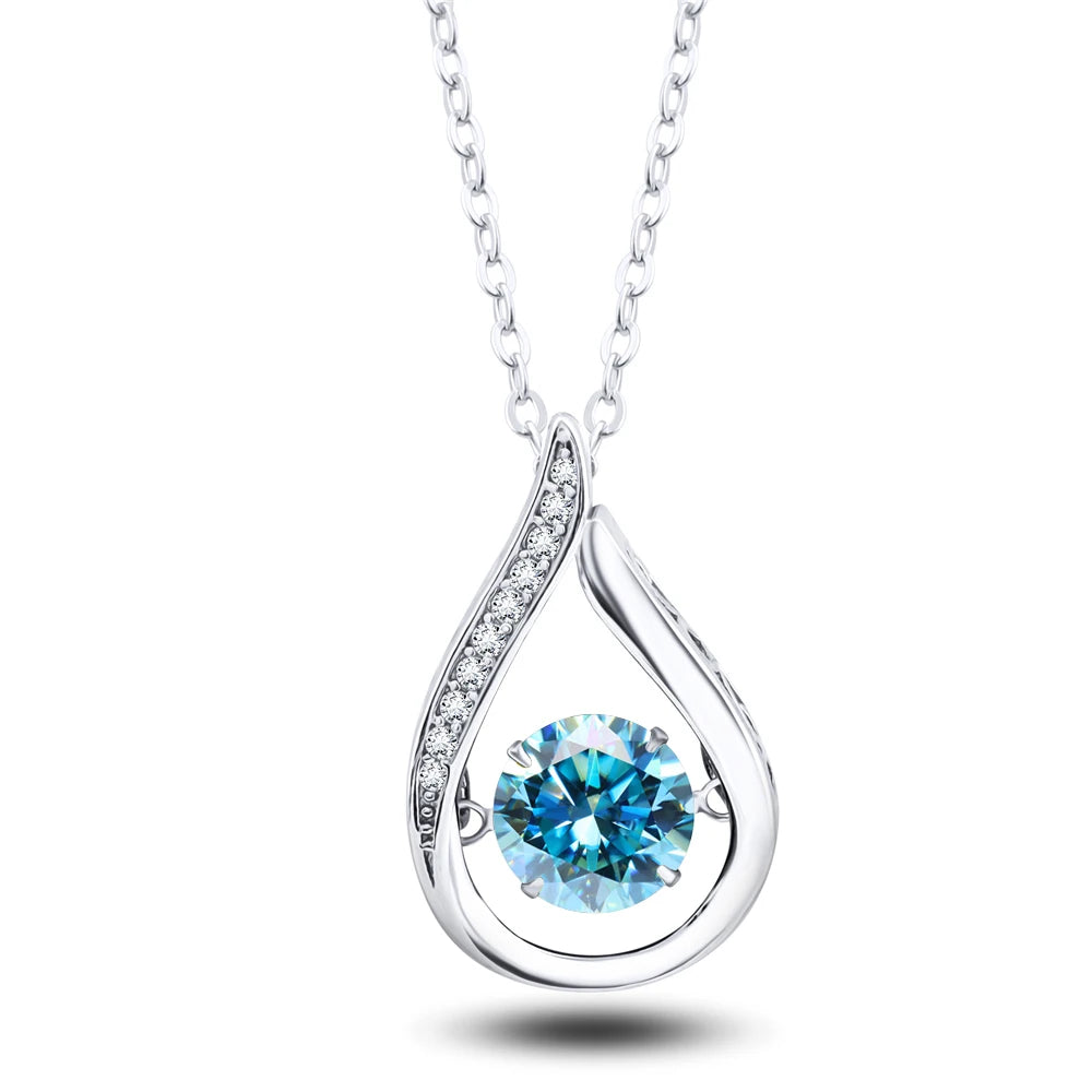 Moissanite White Gold Necklace