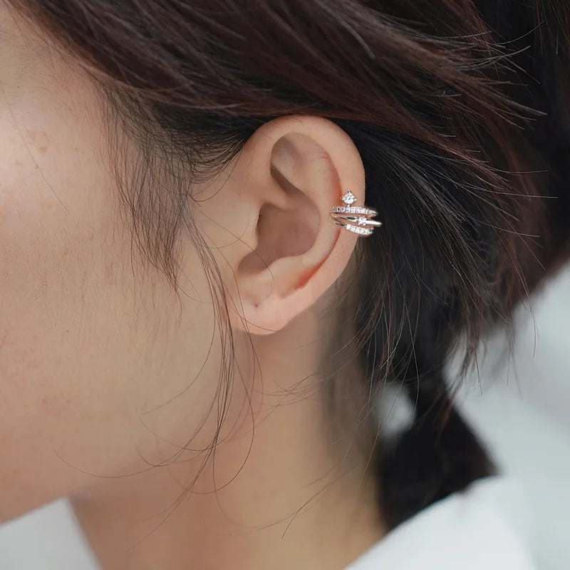 Gold Star Zircon Ear Cuff