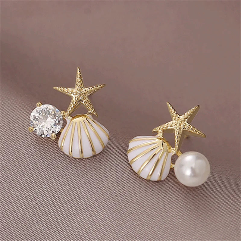 Shell Star Studs