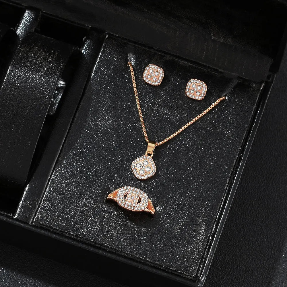 Elegant Cube Jewelry Set
