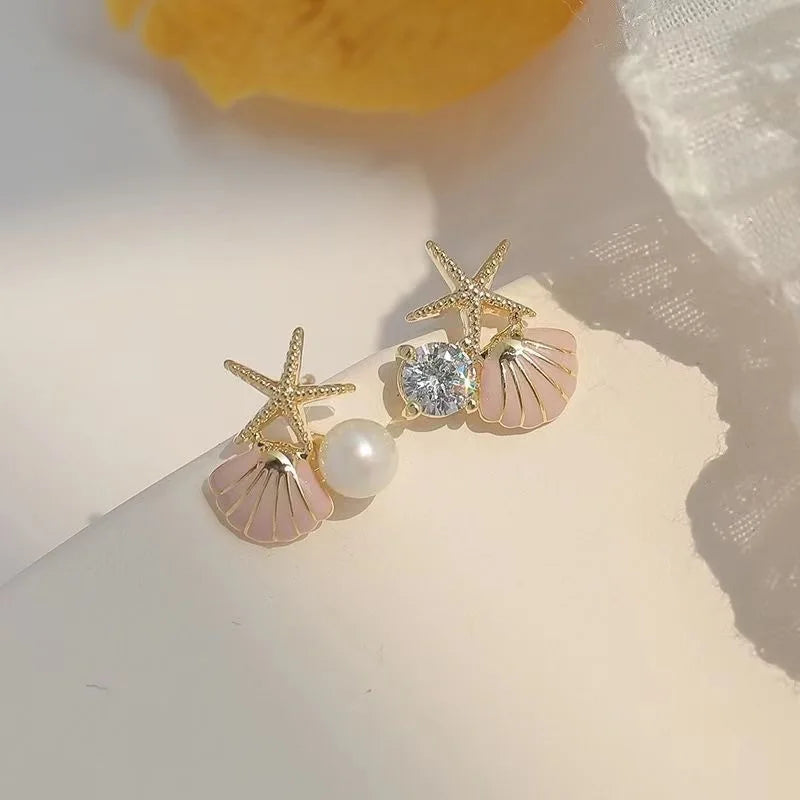 Shell Star Studs