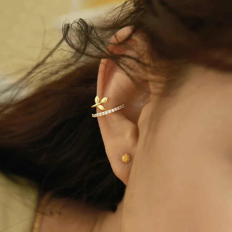 Gold Star Zircon Ear Cuff