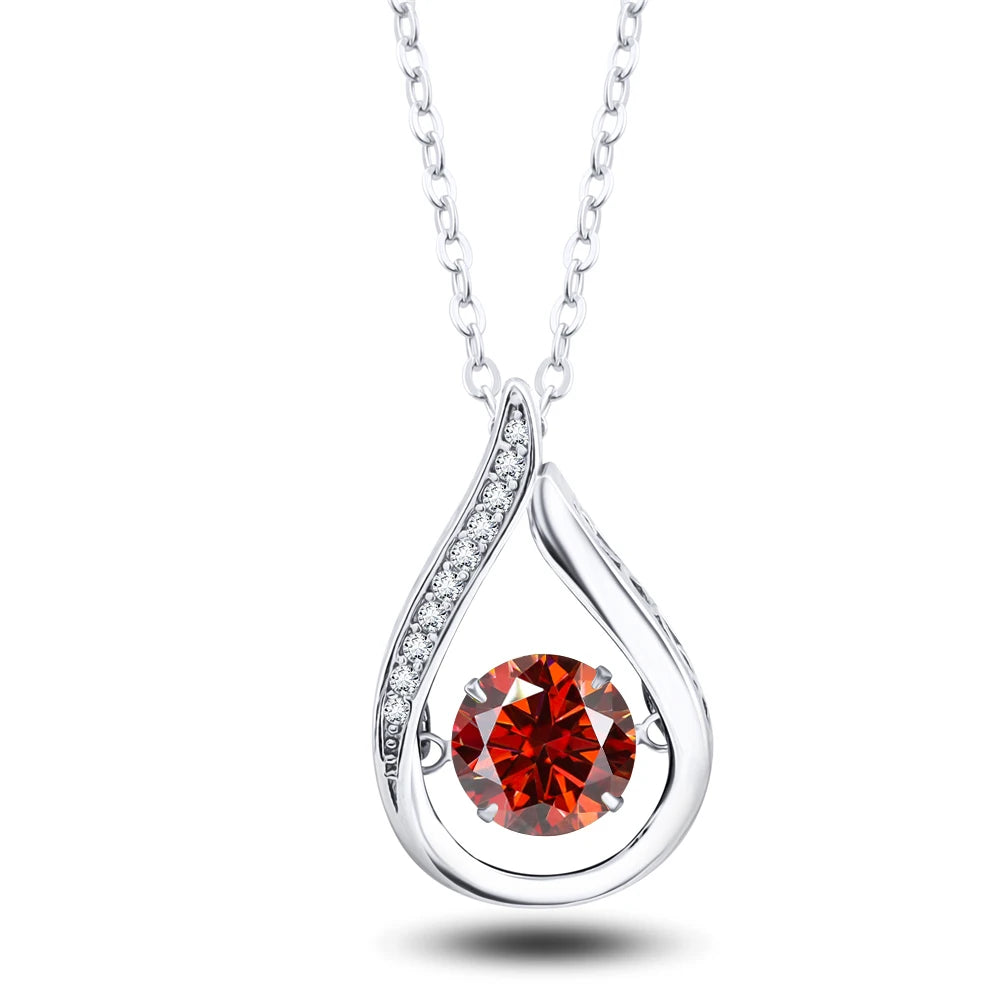 Moissanite White Gold Necklace