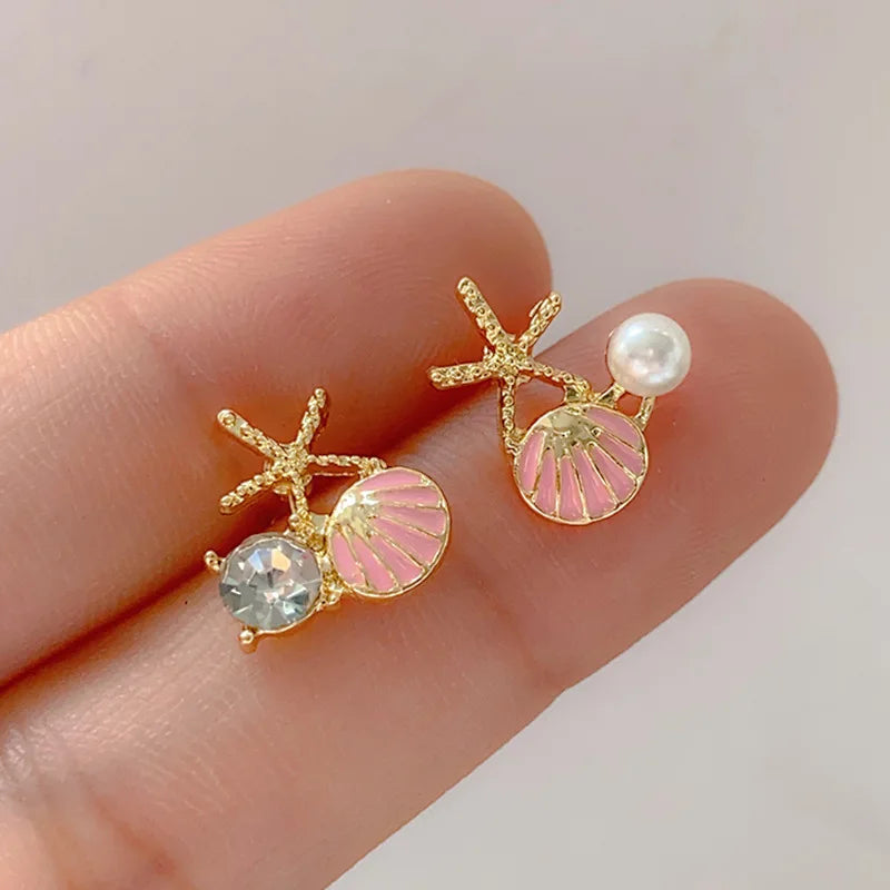 Shell Star Studs