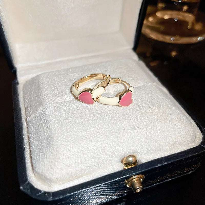 ColorPop Heart Hoops