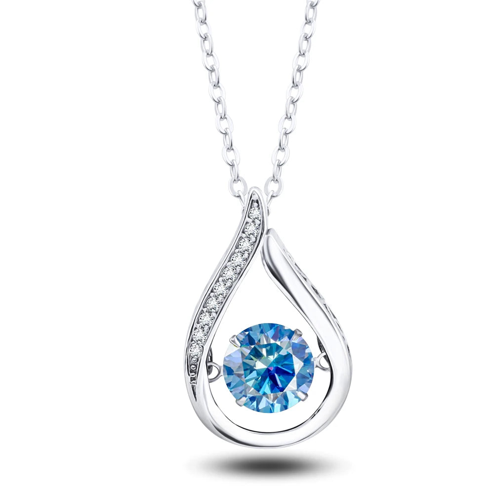 Moissanite White Gold Necklace
