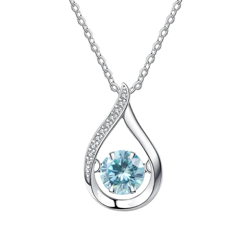 Moissanite White Gold Necklace