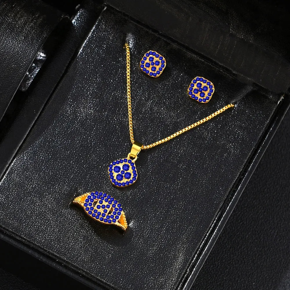 Elegant Cube Jewelry Set