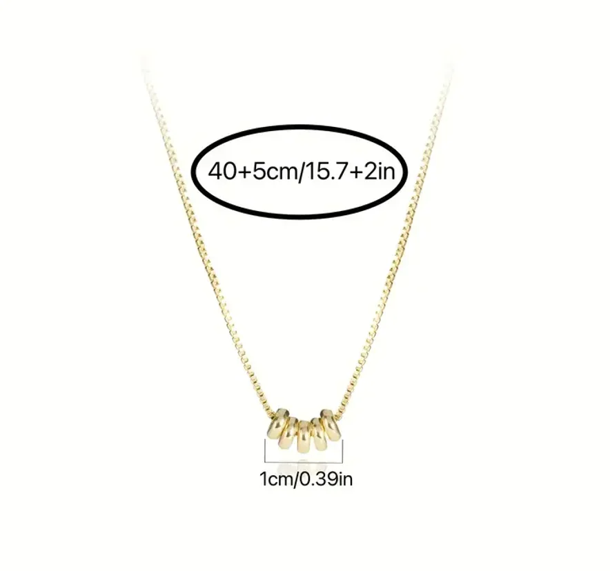 14K Gold Plated Ring Necklace